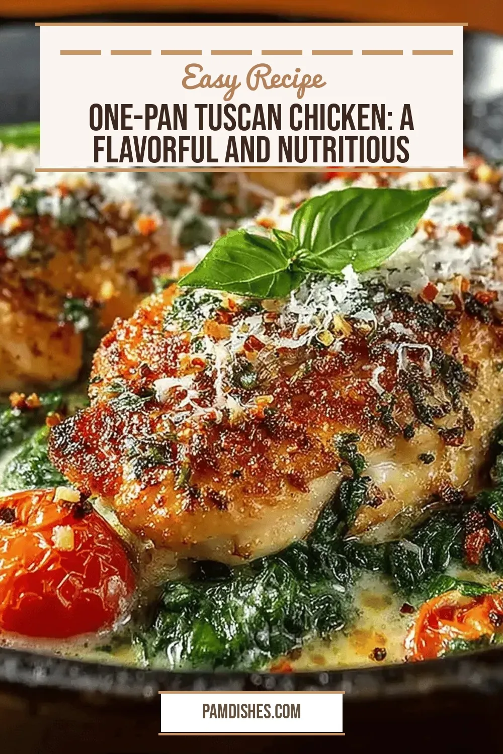One-Pan Tuscan Chicken: A Flavorful and Nutritious Delight