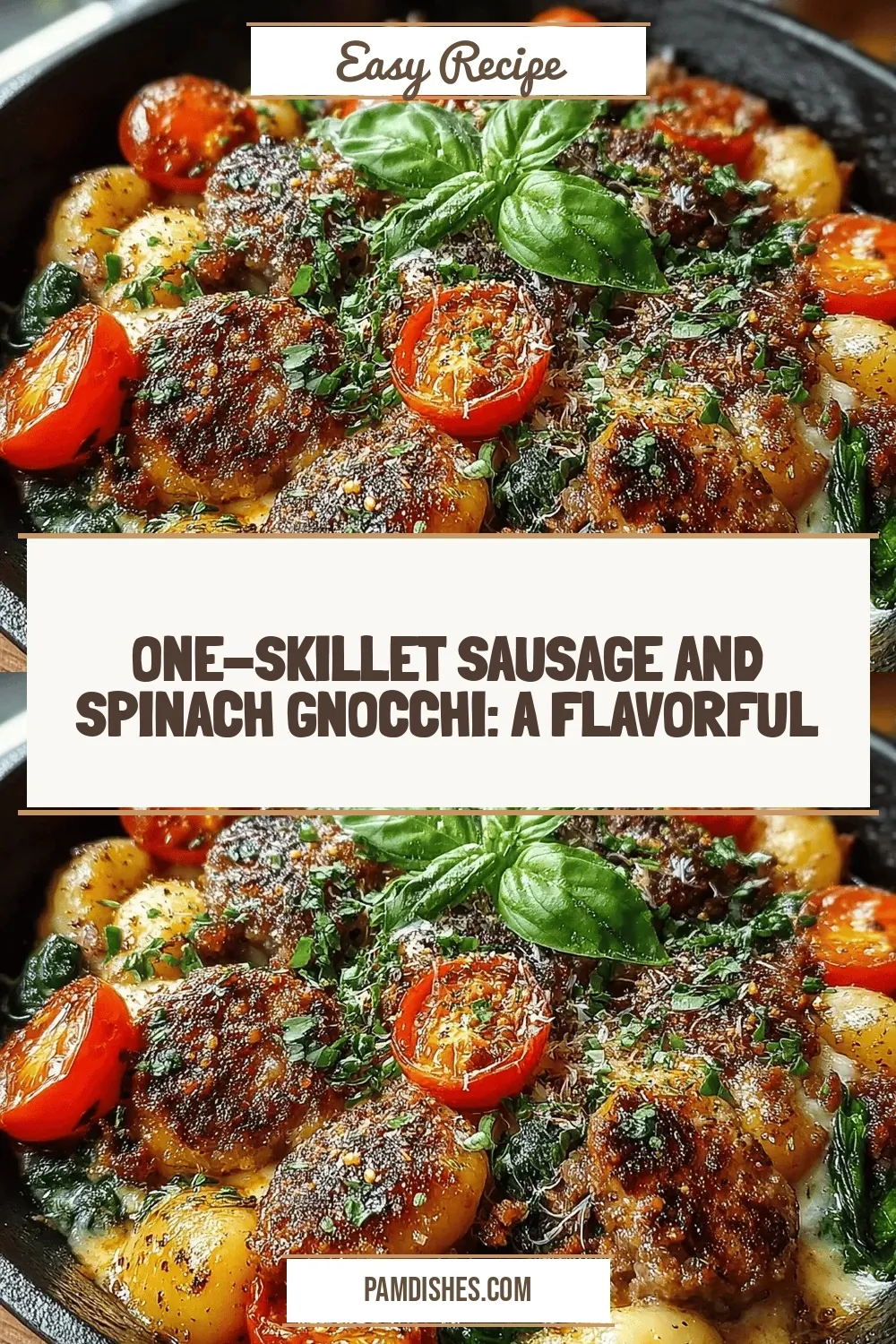 One-Skillet Sausage and Spinach Gnocchi: A Flavorful Delight