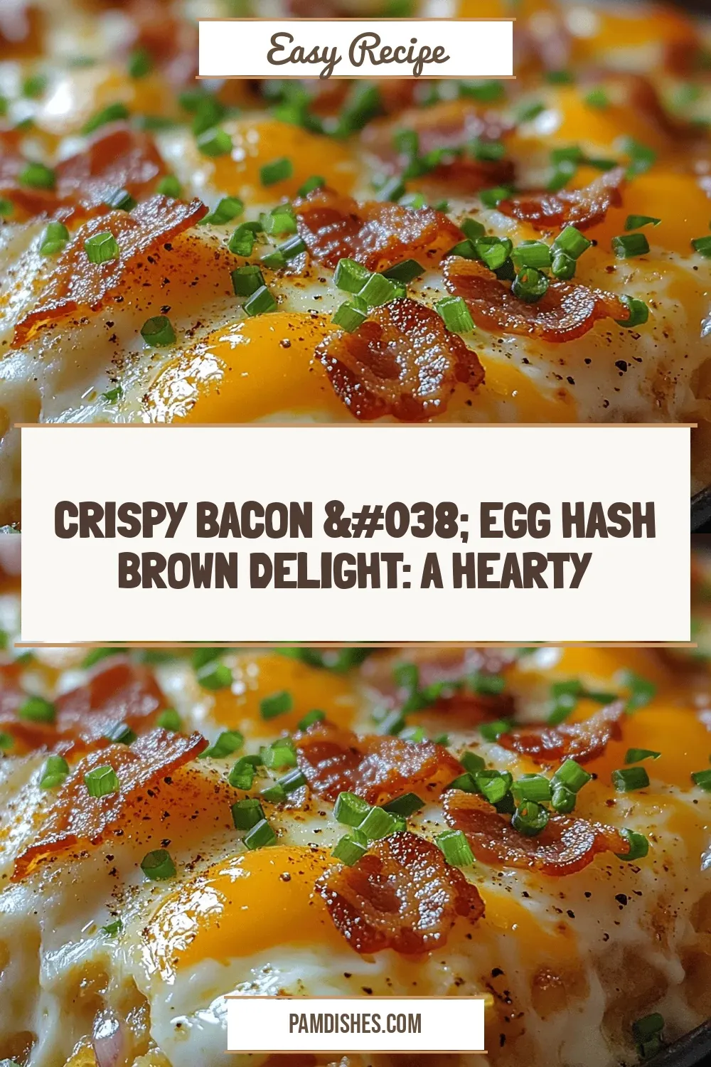 Crispy Bacon & Egg Hash Brown Delight: A Hearty Breakfast Casserole