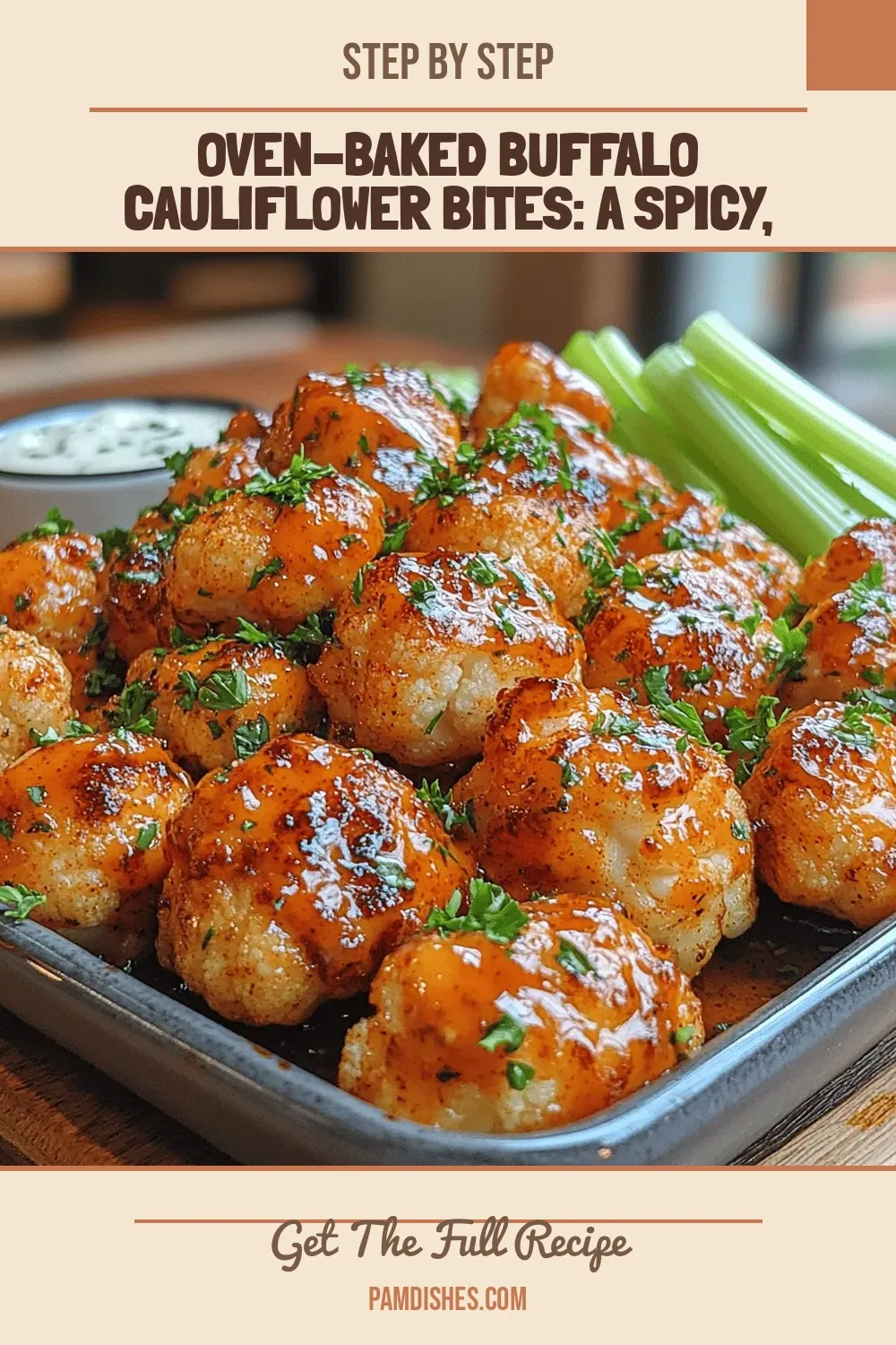 Oven-Baked Buffalo Cauliflower Bites: A Spicy, Healthy Snack