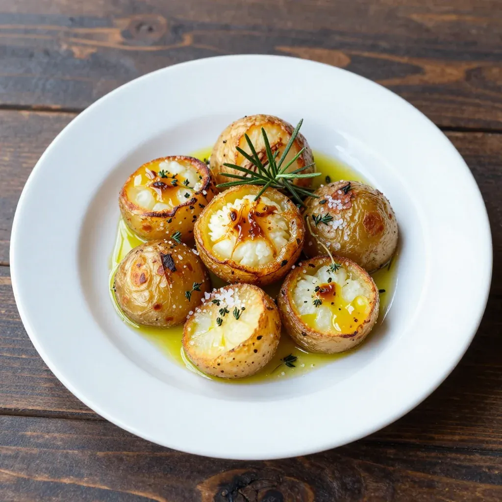 warm roasted garlic and rosemary potatoes for cozy winter dinners