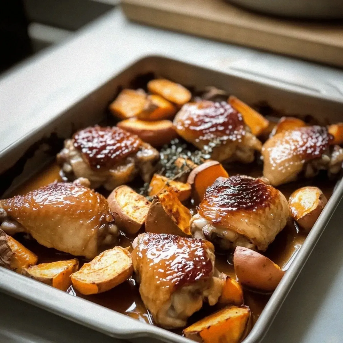 Maple-Glazed Chicken with Sweet Potatoes for Cozy Nights