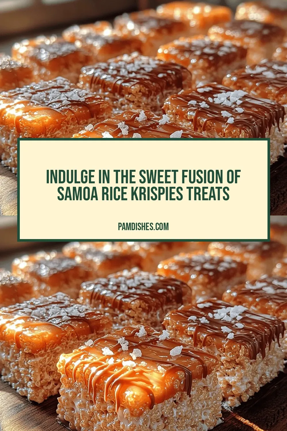 Indulge in the Sweet Fusion of Samoa Rice Krispies Treats