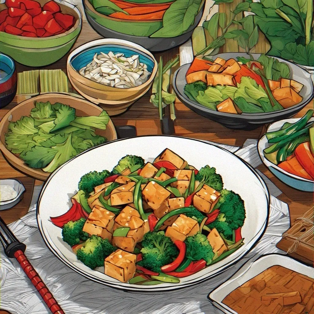 Teriyaki Tofu Stir-Fry with Vegetables