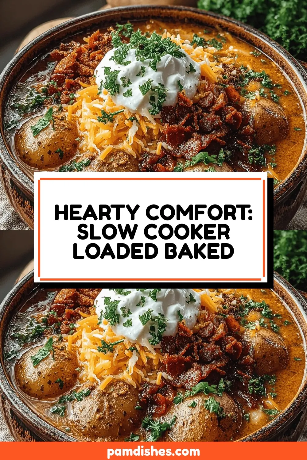 Hearty Comfort: Slow Cooker Loaded Baked Potato Soup
