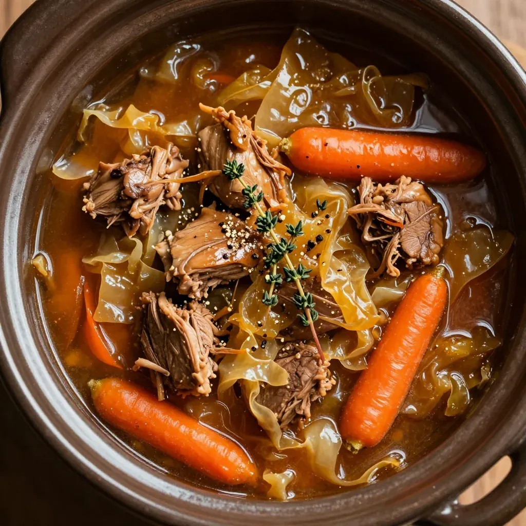 slow cooker turkey and cabbage stew for warm and budgetfriendly winter suppers