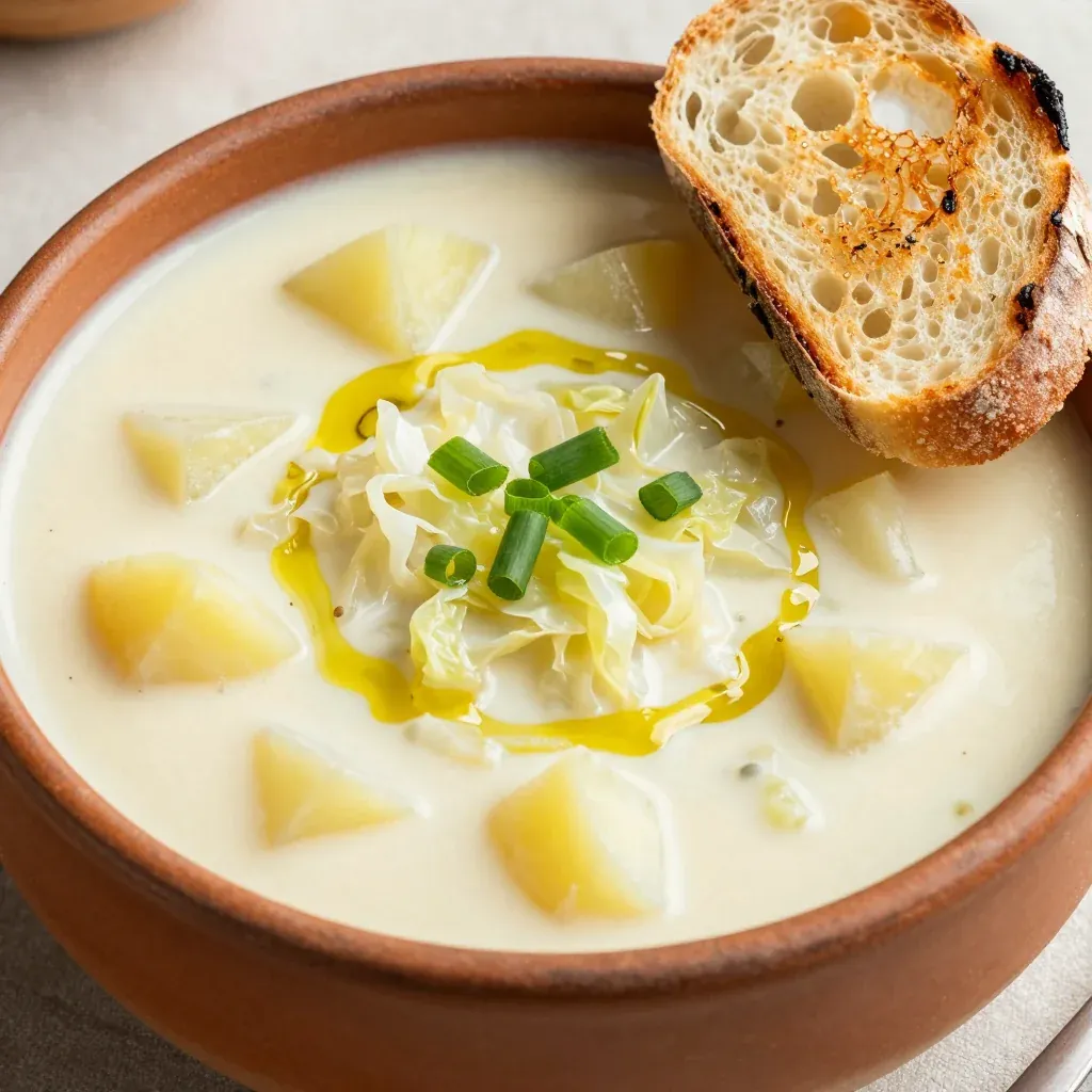 Cozy Creamy Potato and Cabbage Soup for January