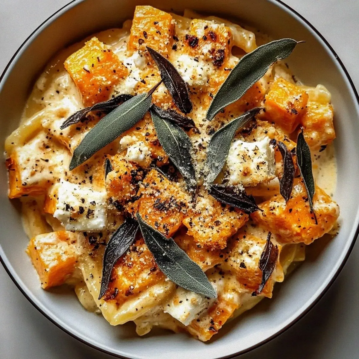 Viral Sweet Potato Goat Cheese Sage: A Cozy Pasta Delight