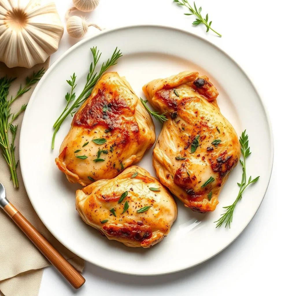 Flavorful Roasted Garlic and Herb Chicken Thighs Recipe