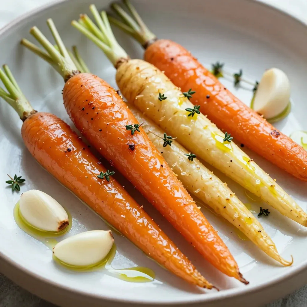 lowcalorie roasted lemon garlic carrots and parsnips for light meals