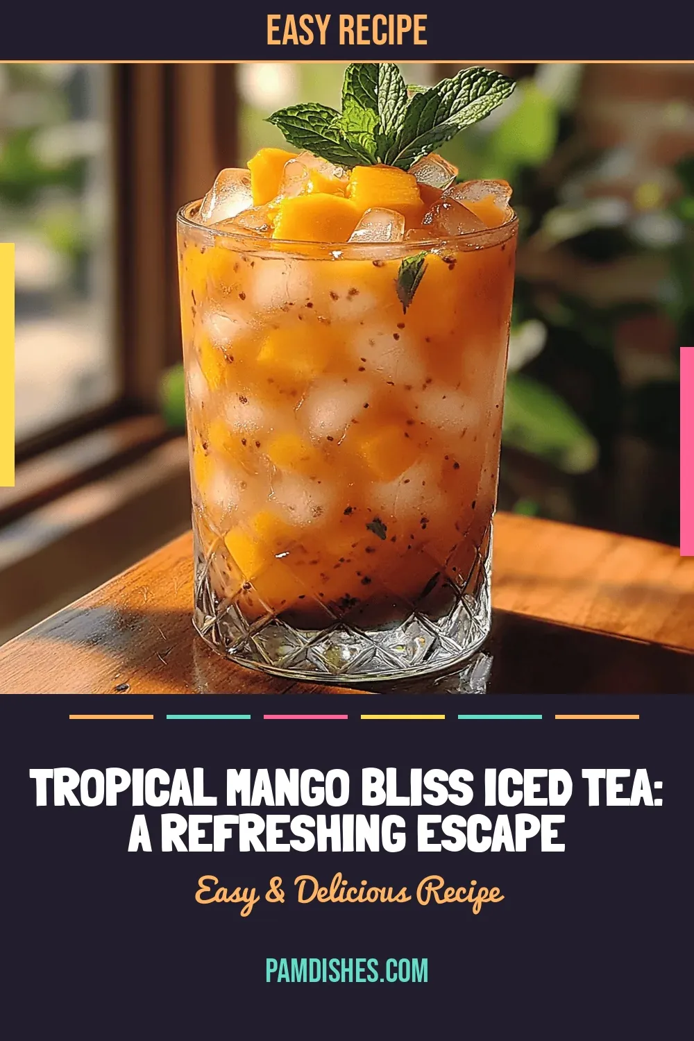Tropical Mango Bliss Iced Tea: A Refreshing Escape