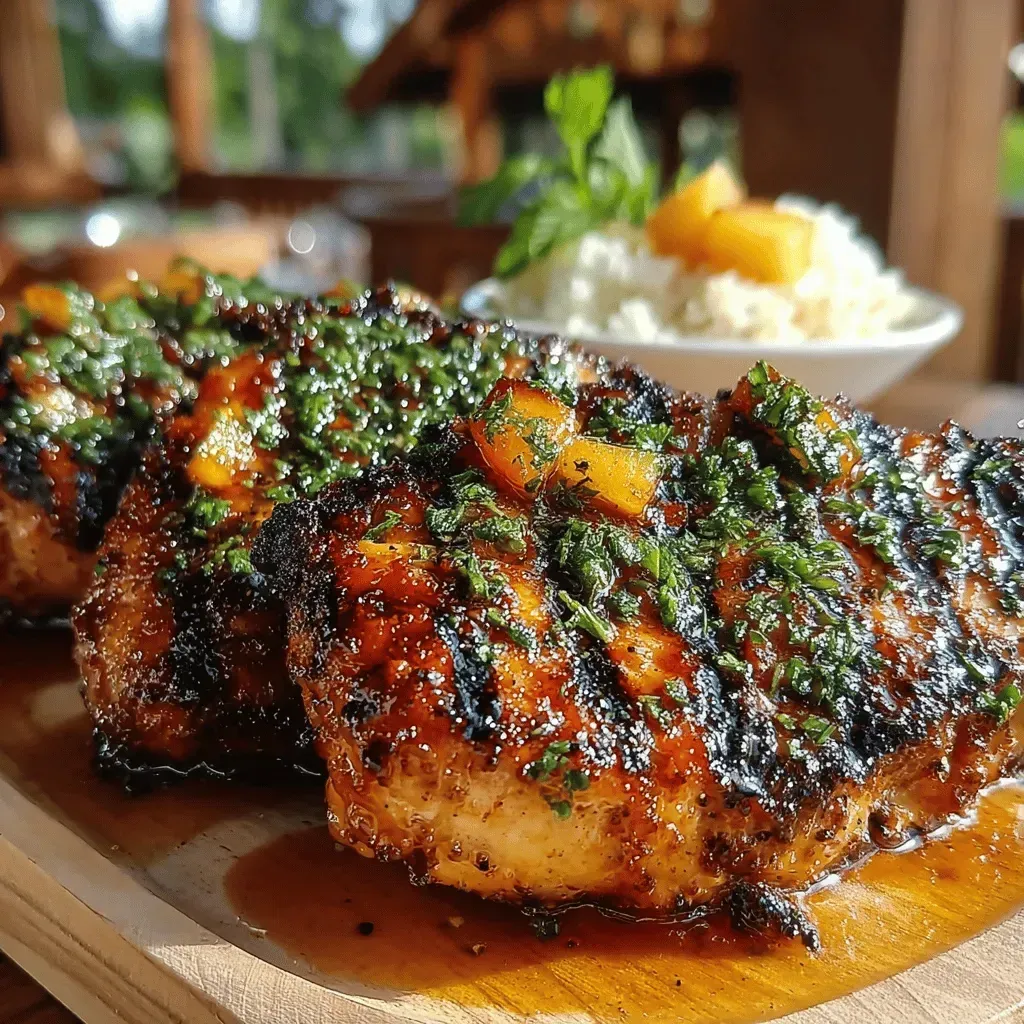 Grilled Chicken with Peach BBQ Glaze: A Flavorful Summer Delight