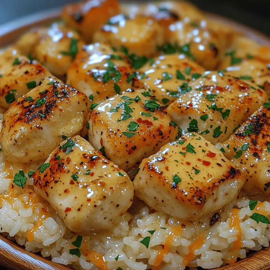 Garlic Butter Chicken Scampi with Cheesy Rice: A Culinary Delight