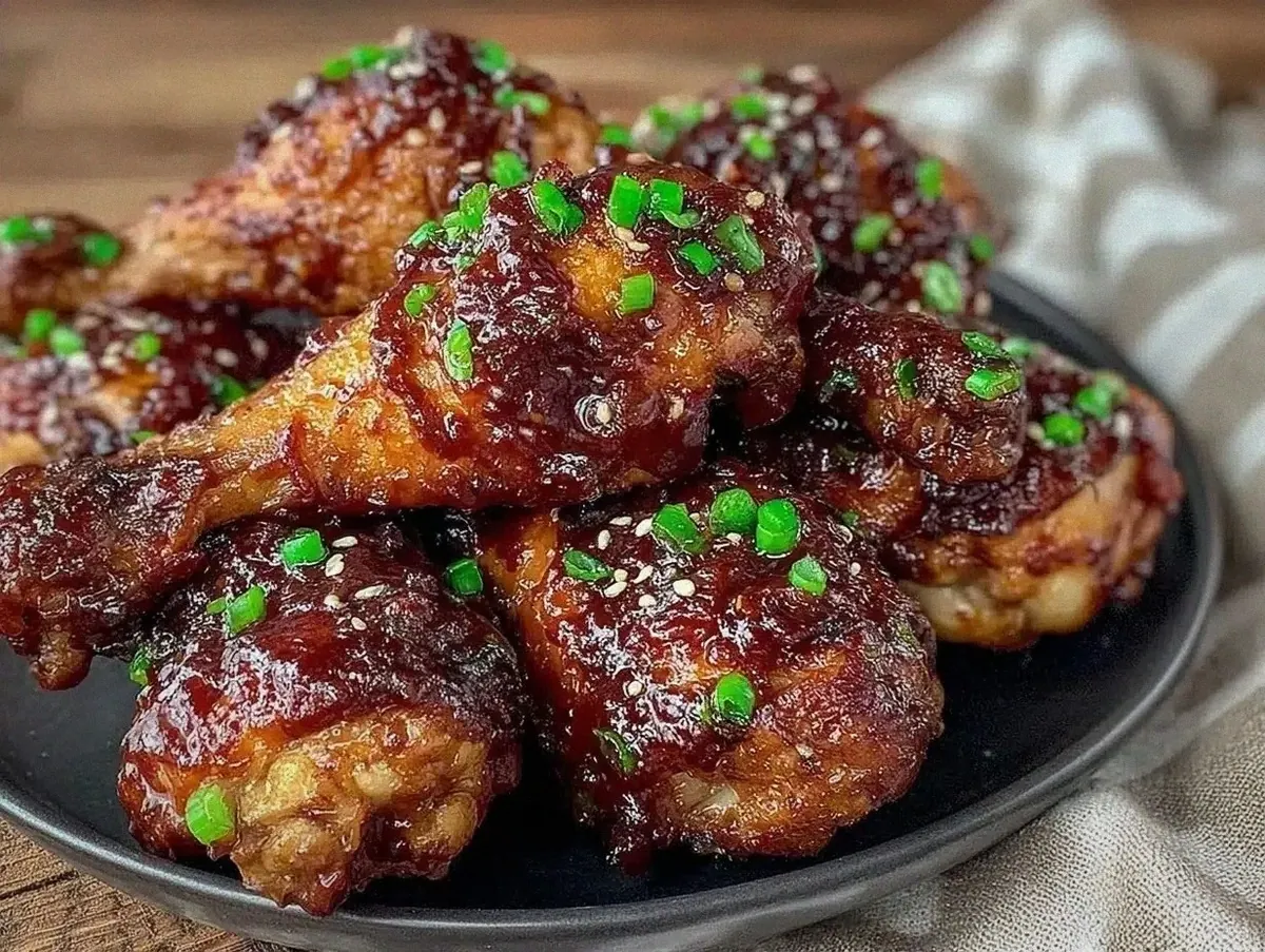Sticky Asian Glazed Chicken Drumsticks Recipe – Easy Flavorful Dinner