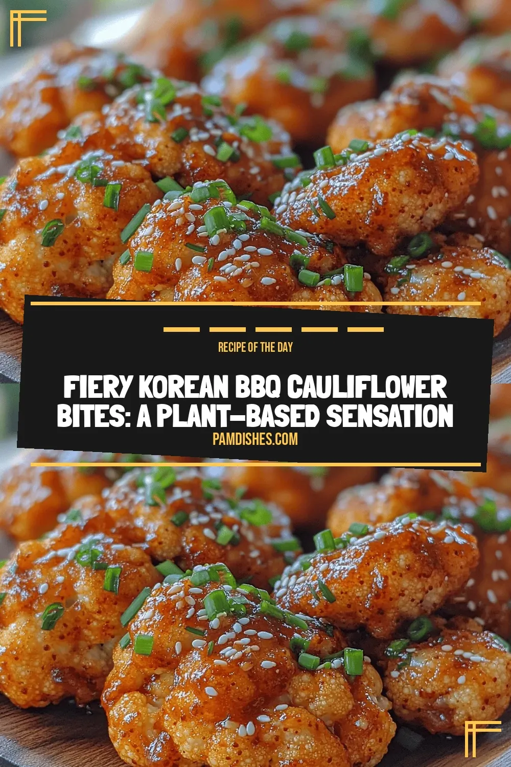 Fiery Korean BBQ Cauliflower Bites: A Plant-Based Sensation