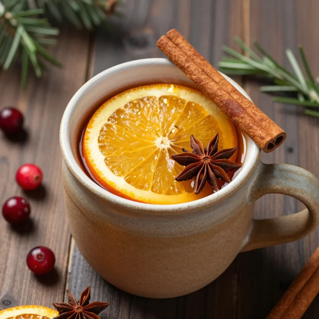 warm spiced cider punch with citrus and cinnamon for holiday gatherings