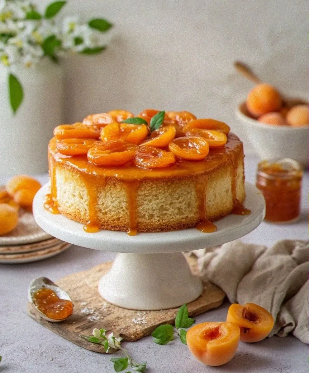 🍑 Apricot Ricotta Cake