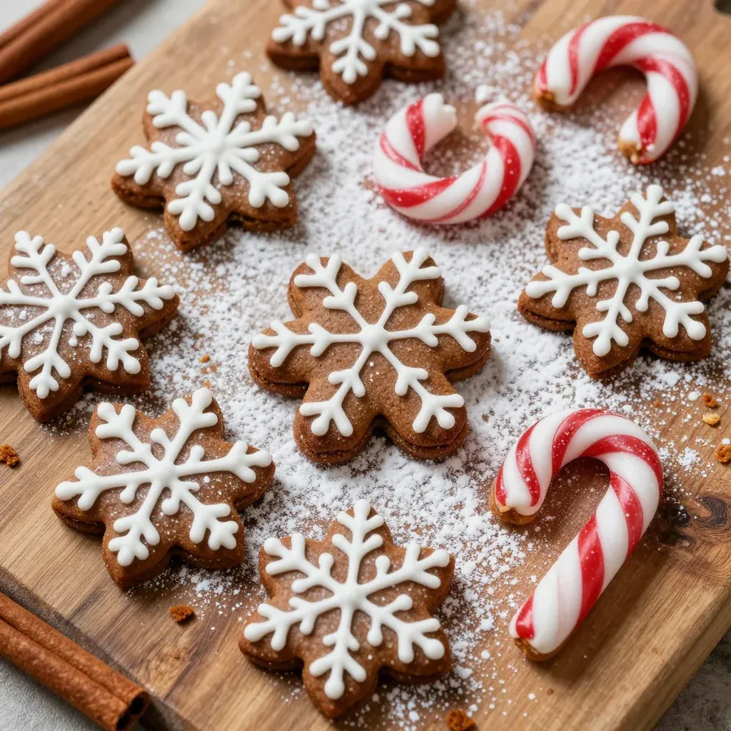 classic gingerbread cookies with warm spices and molasses for christmas baking