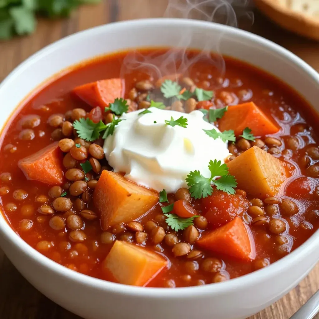 onepot lentil and root vegetable chili for easy family suppers
