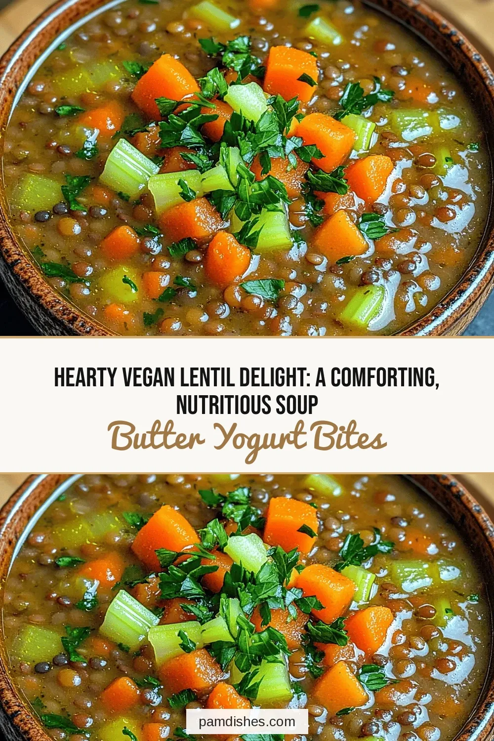 Hearty Vegan Lentil Delight: A Comforting, Nutritious Soup