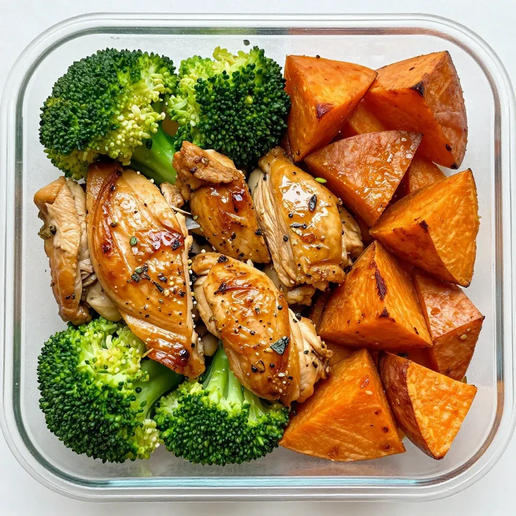 Easy Meal Prep Chicken and Sweet Potato for High Protein