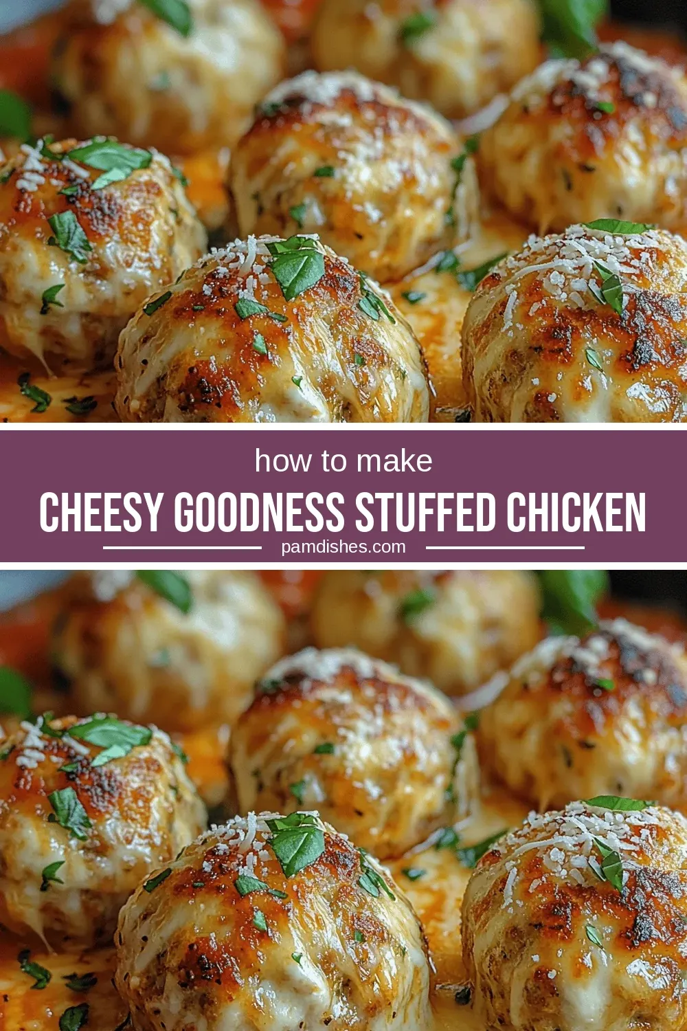 Cheesy Goodness Stuffed Chicken Parmesan Meatballs: A Culinary Delight