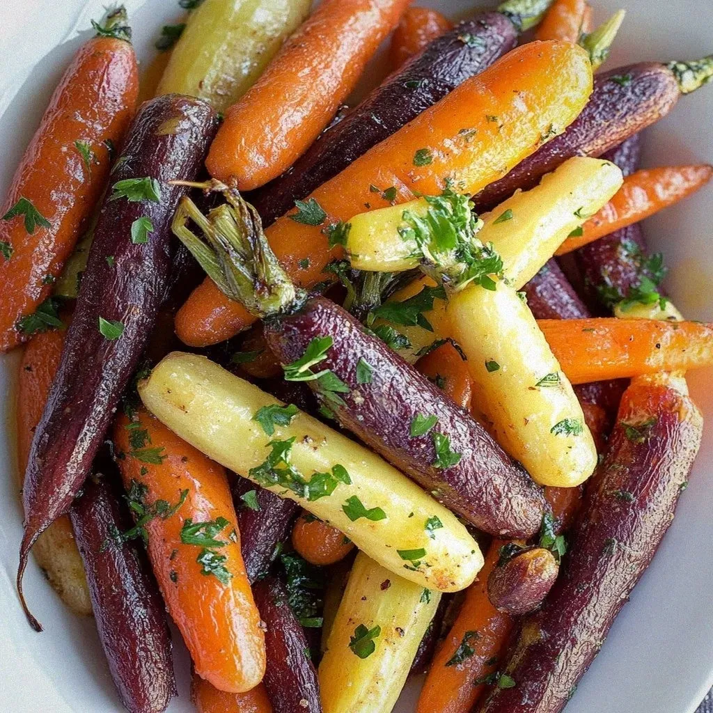Delightful Honey Roasted Colorful Carrots Recipe