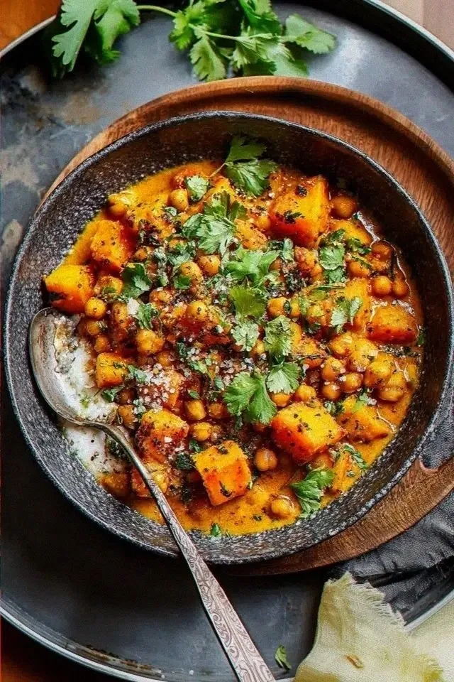 The Story Behind Roasted Pumpkin Chickpea Curry