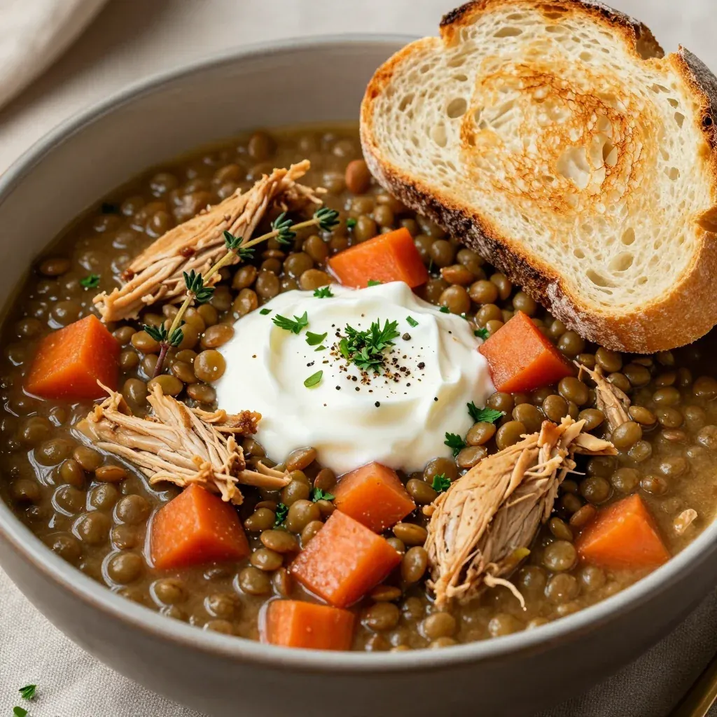 Reset Slow Cooker Chicken and Lentil Stew