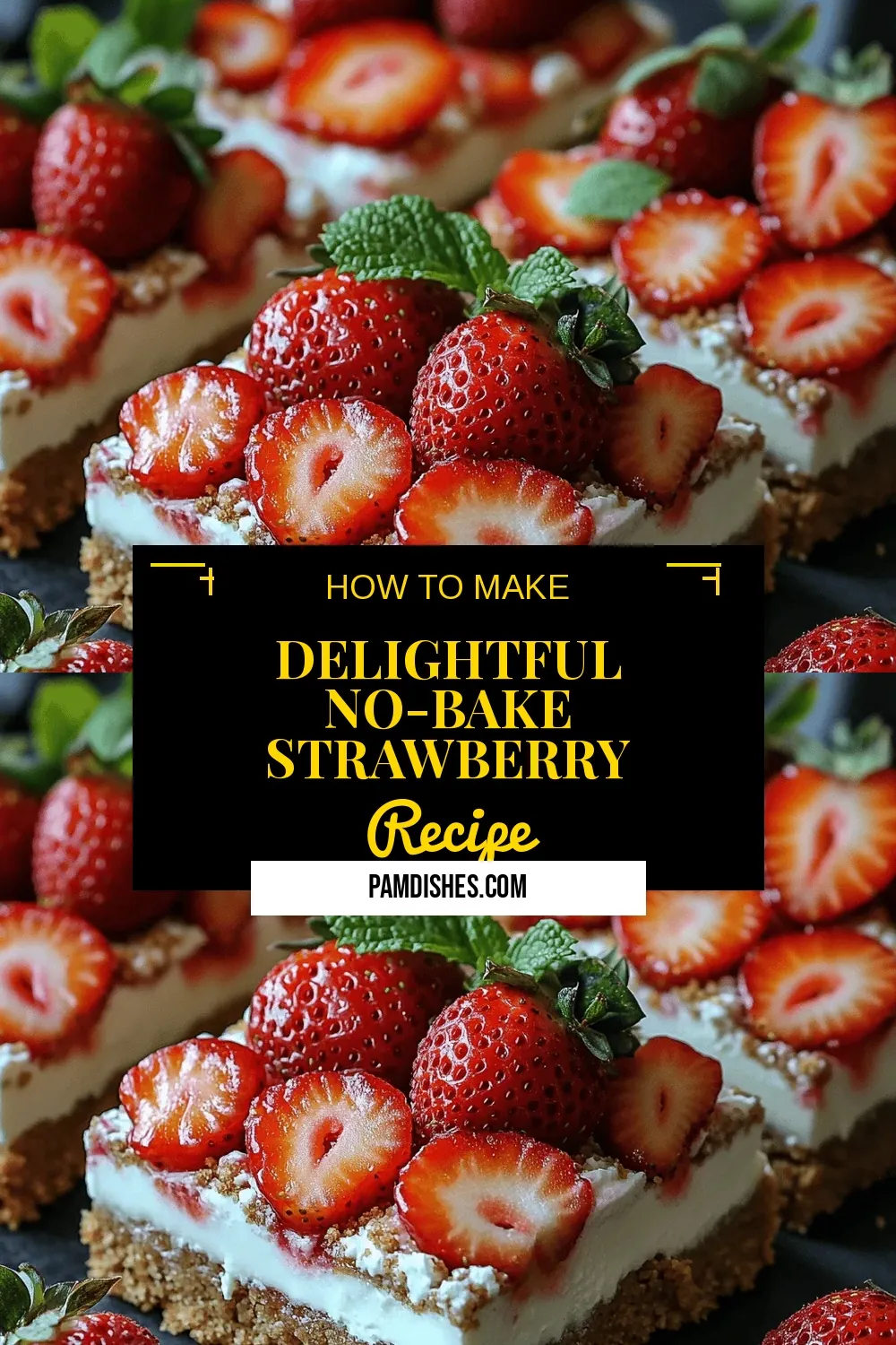 Delightful No-Bake Strawberry Shortcake Bars: A Refreshing Dessert Delight