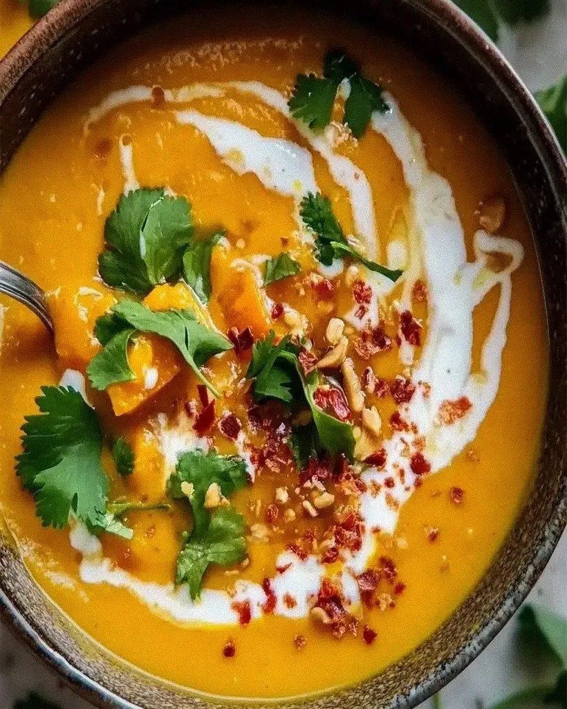 Thai Coconut Pumpkin Soup Recipe – Easy & Flavorful
