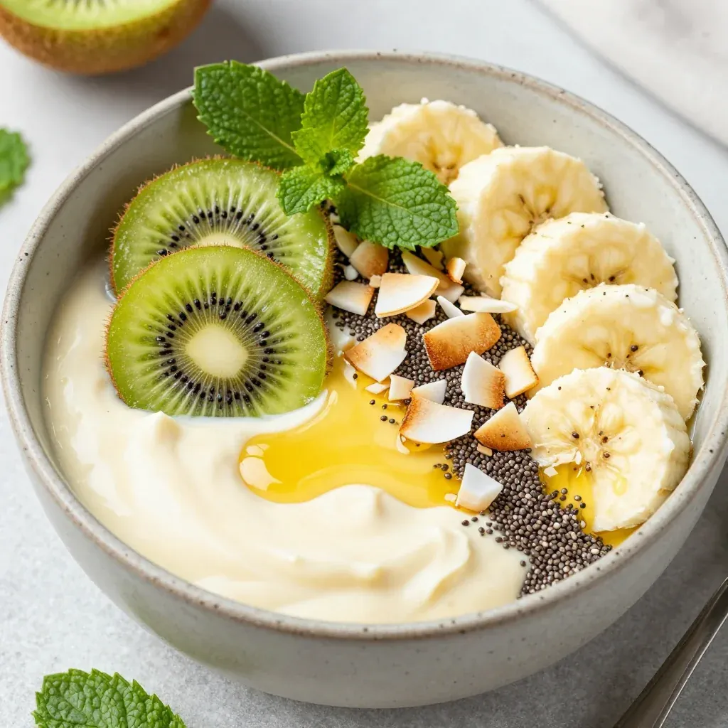 Clean Eating Pineapple Mint Detox Smoothie Bowl