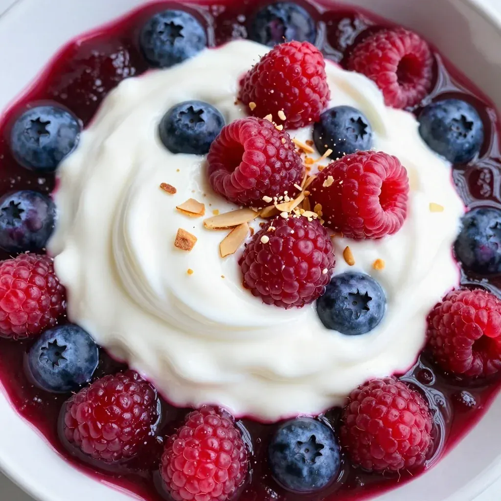 New Year's Day Warm Berry Compote With Yogurt