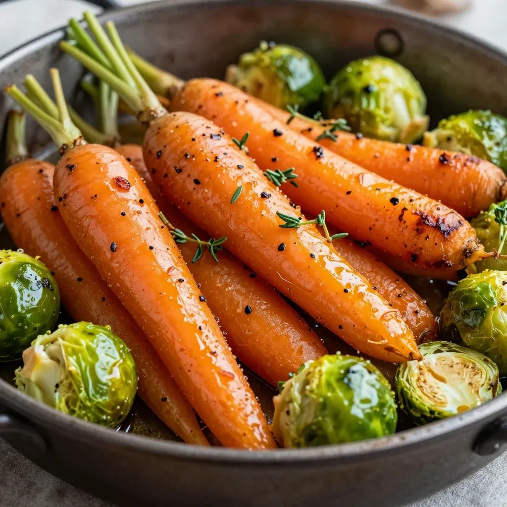 simple meal prep roasted winter vegetables with garlic and thyme