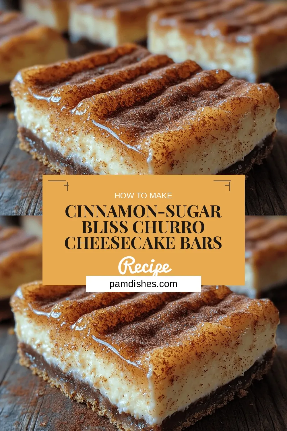 Cinnamon-Sugar Bliss Churro Cheesecake Bars