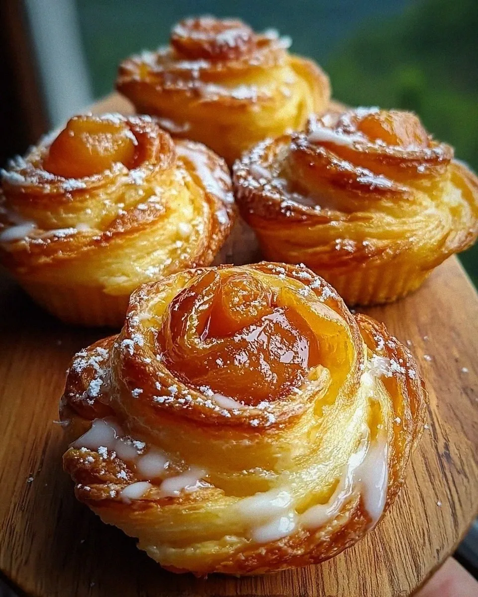 Peach Pie Cruffins Recipe