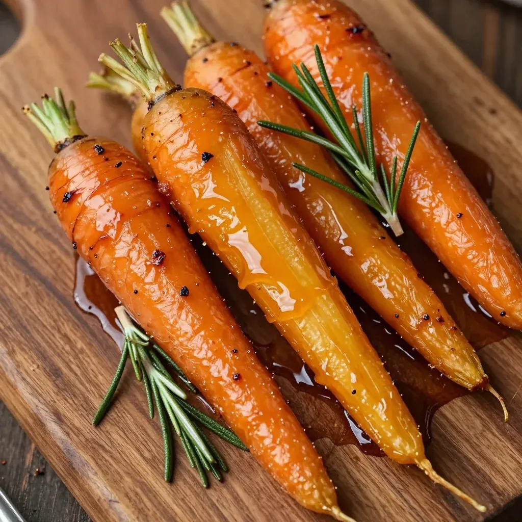 roasted maple glazed root vegetables with fresh rosemary for family dinners