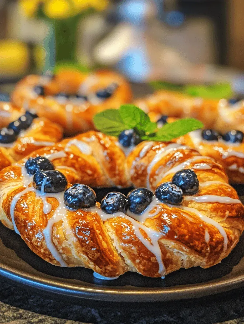 Blueberry Pastry Rings: A Delightful Treat