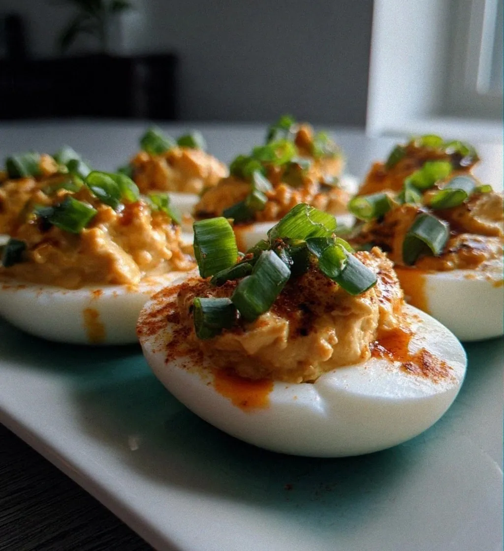Buffalo Deviled Eggs