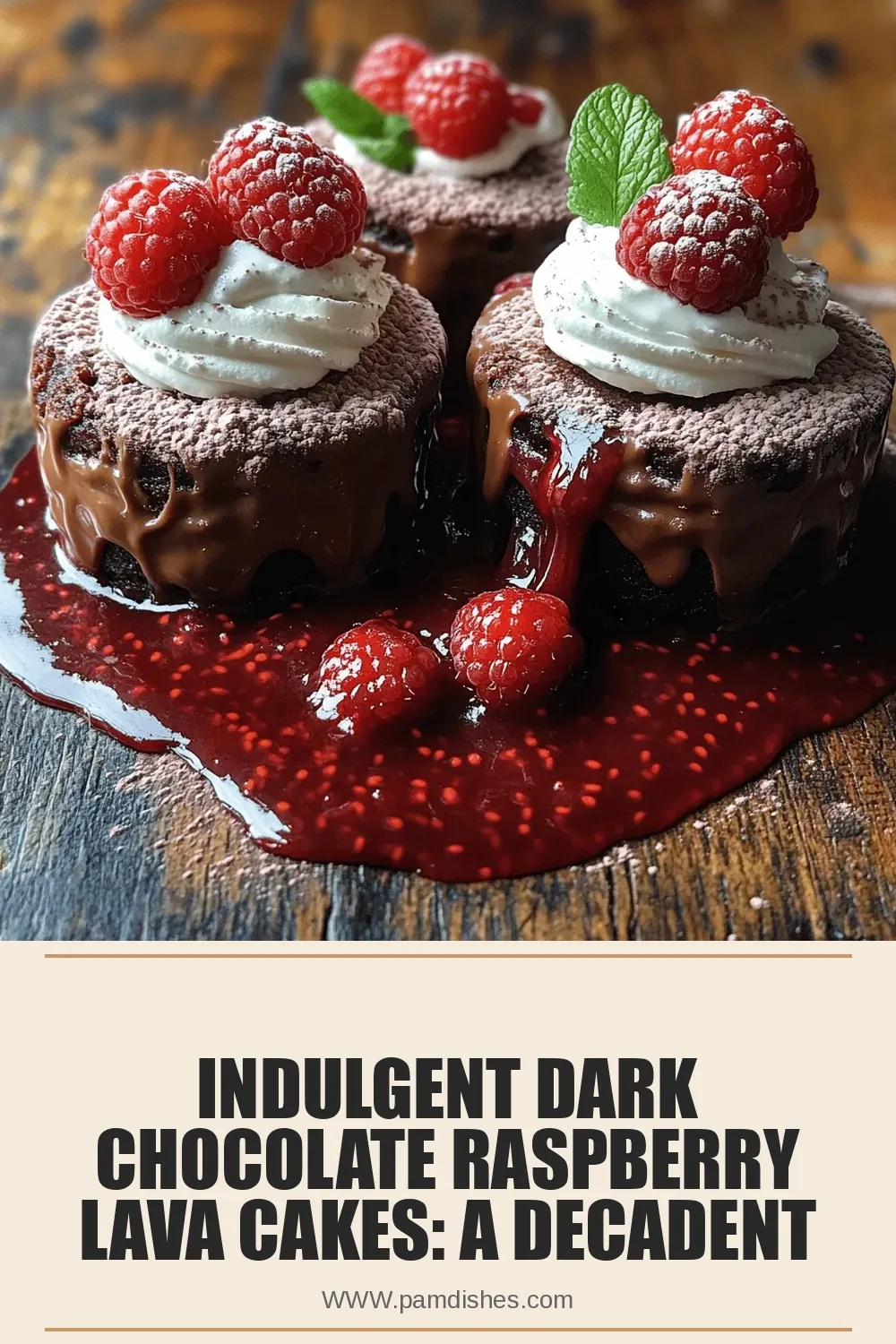 Indulgent Dark Chocolate Raspberry Lava Cakes: A Decadent Dessert Experience