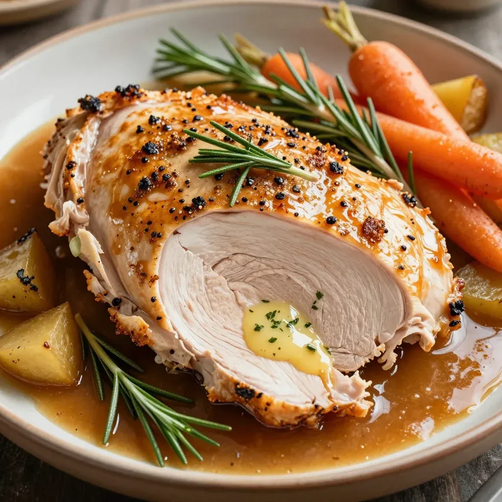 Baked Turkey Breast with Juicy Results for the Holiday
