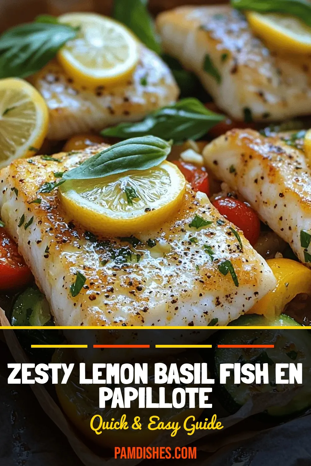 Zesty Lemon Basil Fish en Papillote