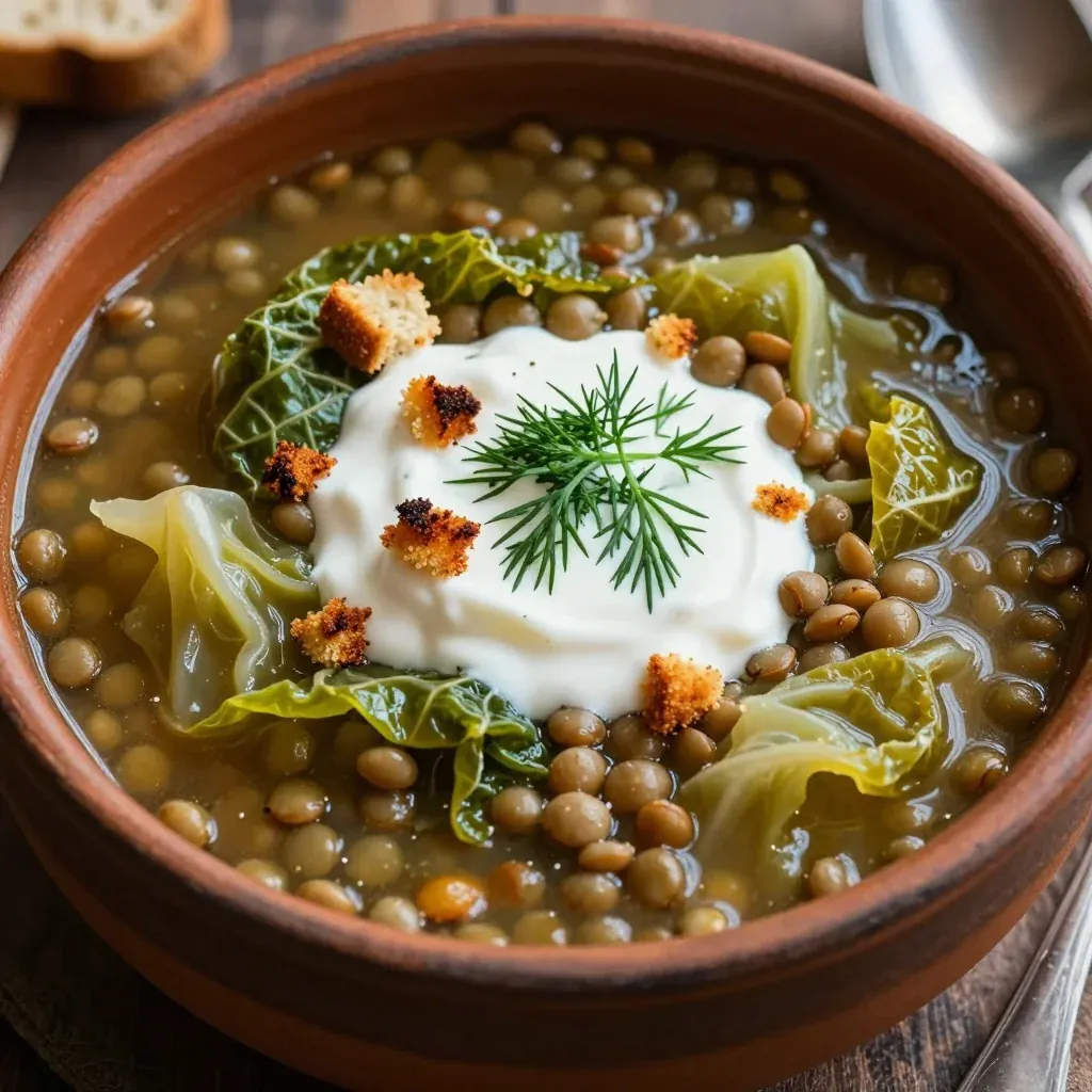 onepot lentil and cabbage soup for easy and healthy january meals