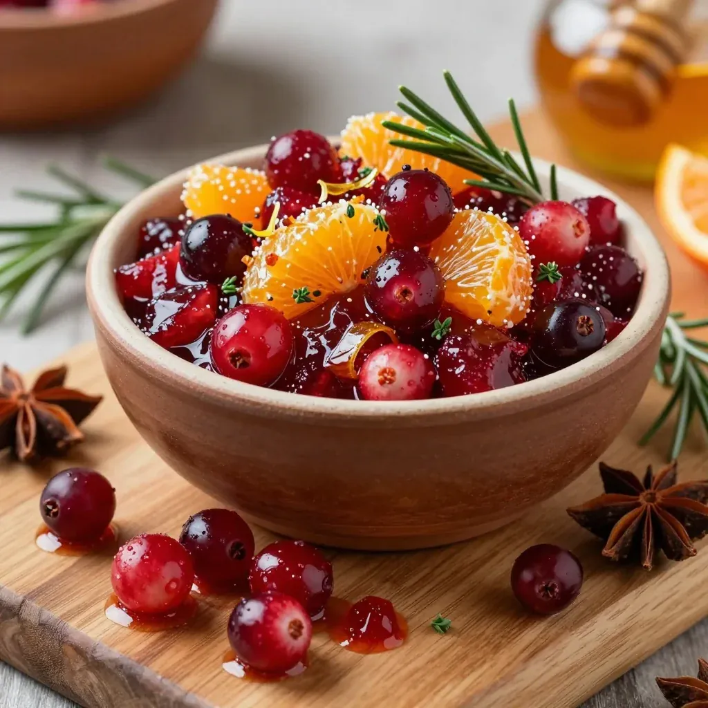 warm citrus and cranberry relish for christmas dinner accompaniments