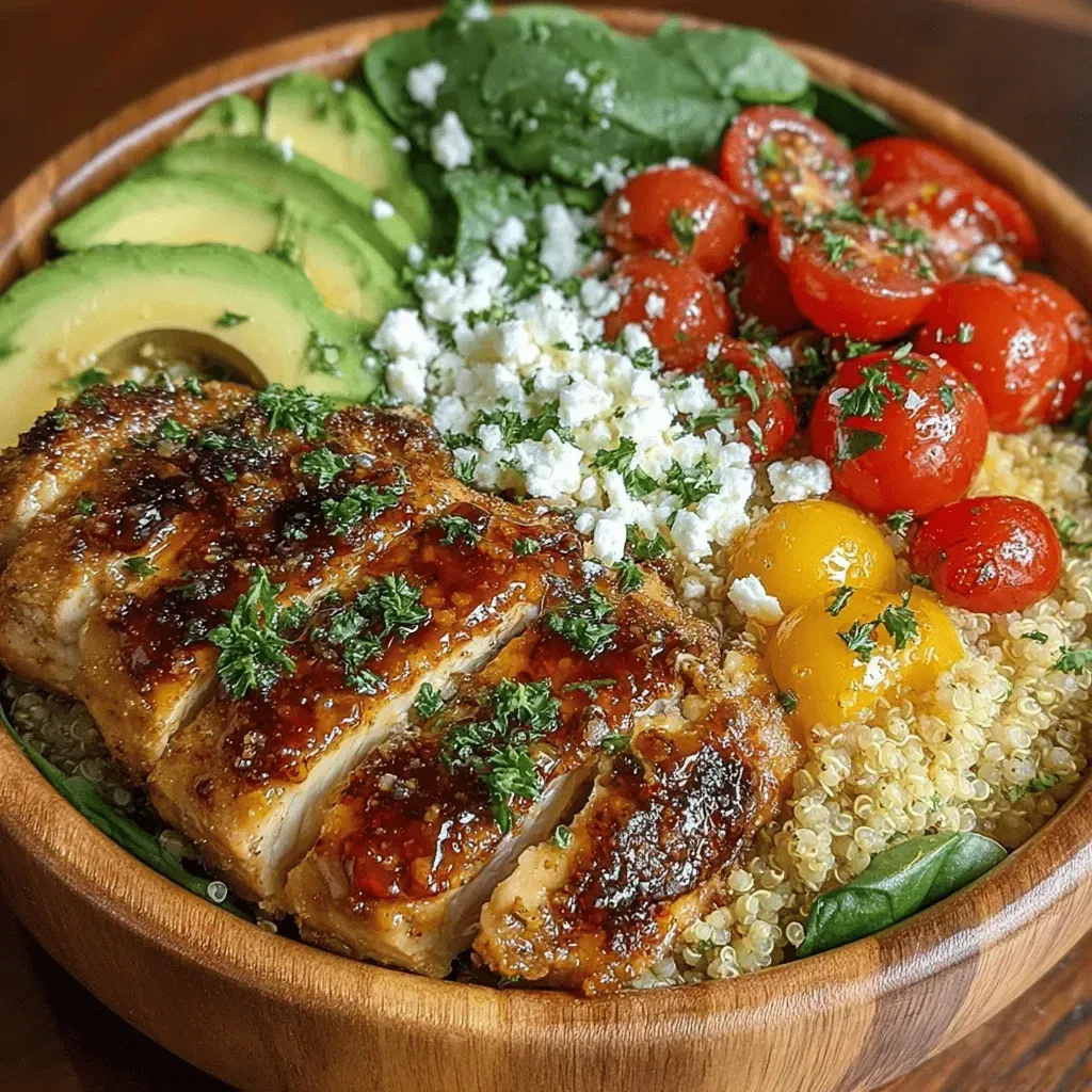 Honey Mustard Chicken Quinoa Power Bowl Recipe