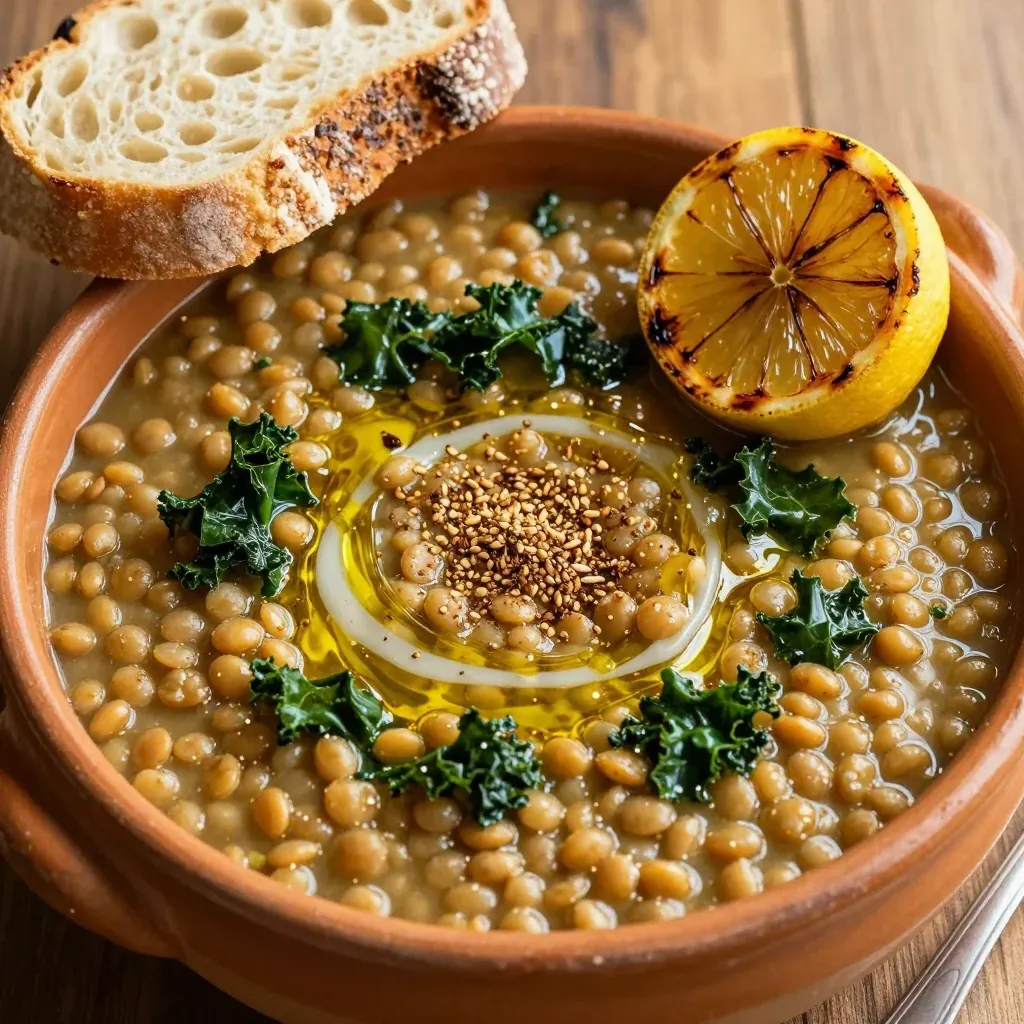 Smoky Lentil Soup with Kale for Cozy January Evenings
