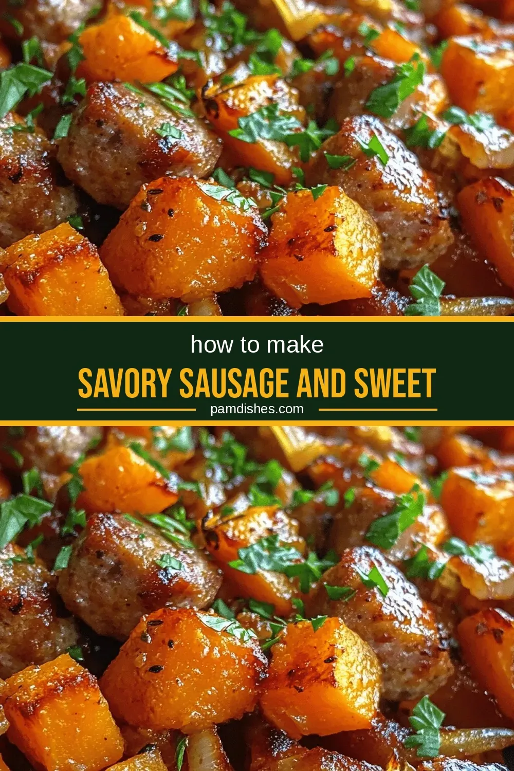 Savory Sausage and Sweet Potatoes with Honey Garlic Bliss