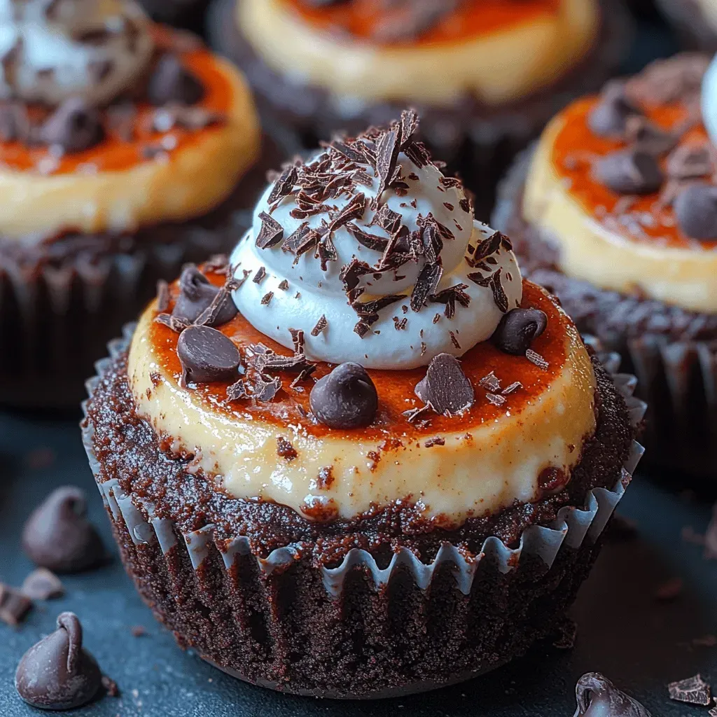 Brownie Bottom Mini Cheesecakes Recipe