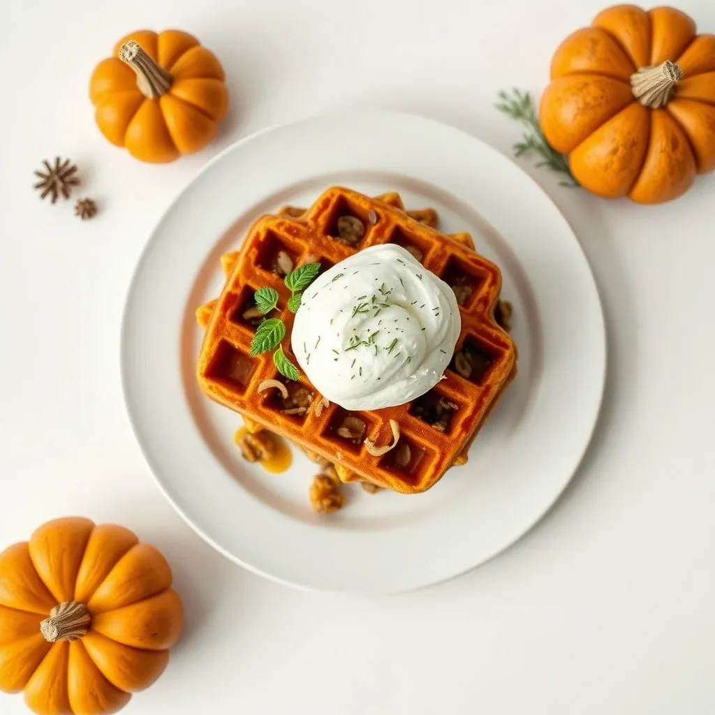 Pumpkin Crunch Waffle Cake