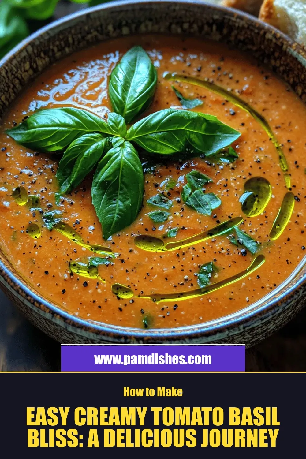 Easy Creamy Tomato Basil Bliss: A Delicious Journey into Flavor